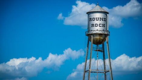 Water tower in Round Rock, TX